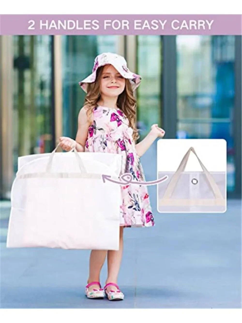 Clear Garment Bags Hanging Clothes Cover Dance Costume Storage Travel 3 Pack